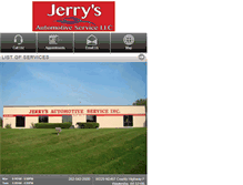 Tablet Screenshot of jerrysautoservice.com
